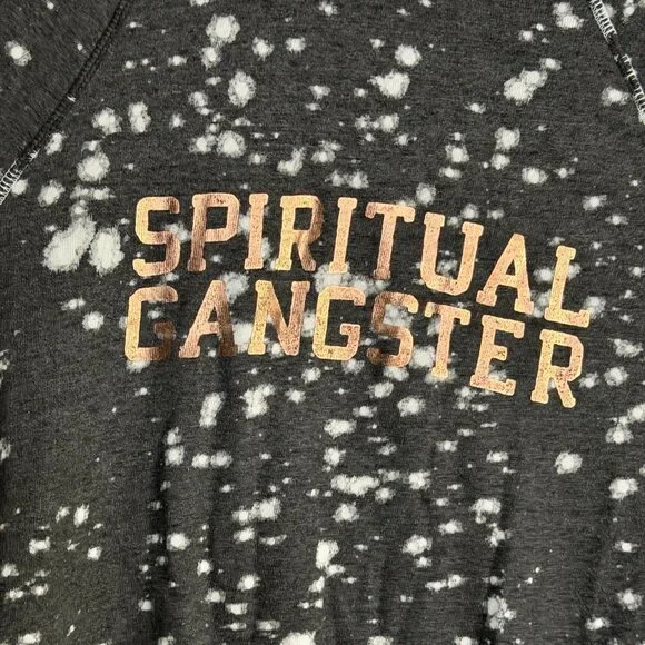 Spiritual Gangster “SPIRITUAL GANGSTER” Bleach Splatter Sweatshirt – Size __Med - Picture 2 of 2